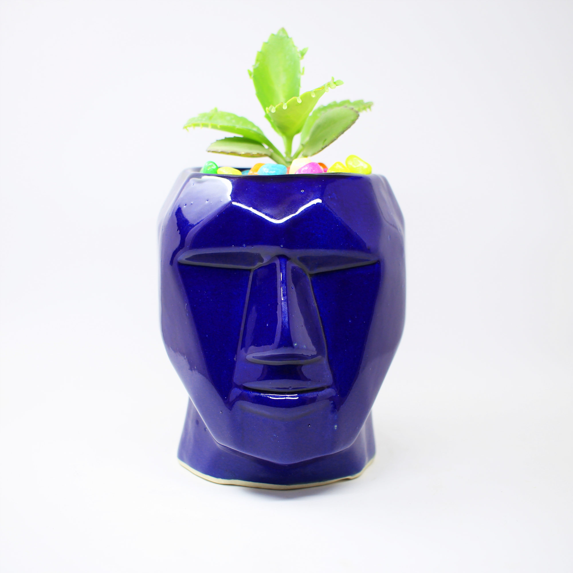 1 (9) Modern Man Face Ceramic Planter