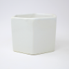 White Hexagon Ceramic Pot