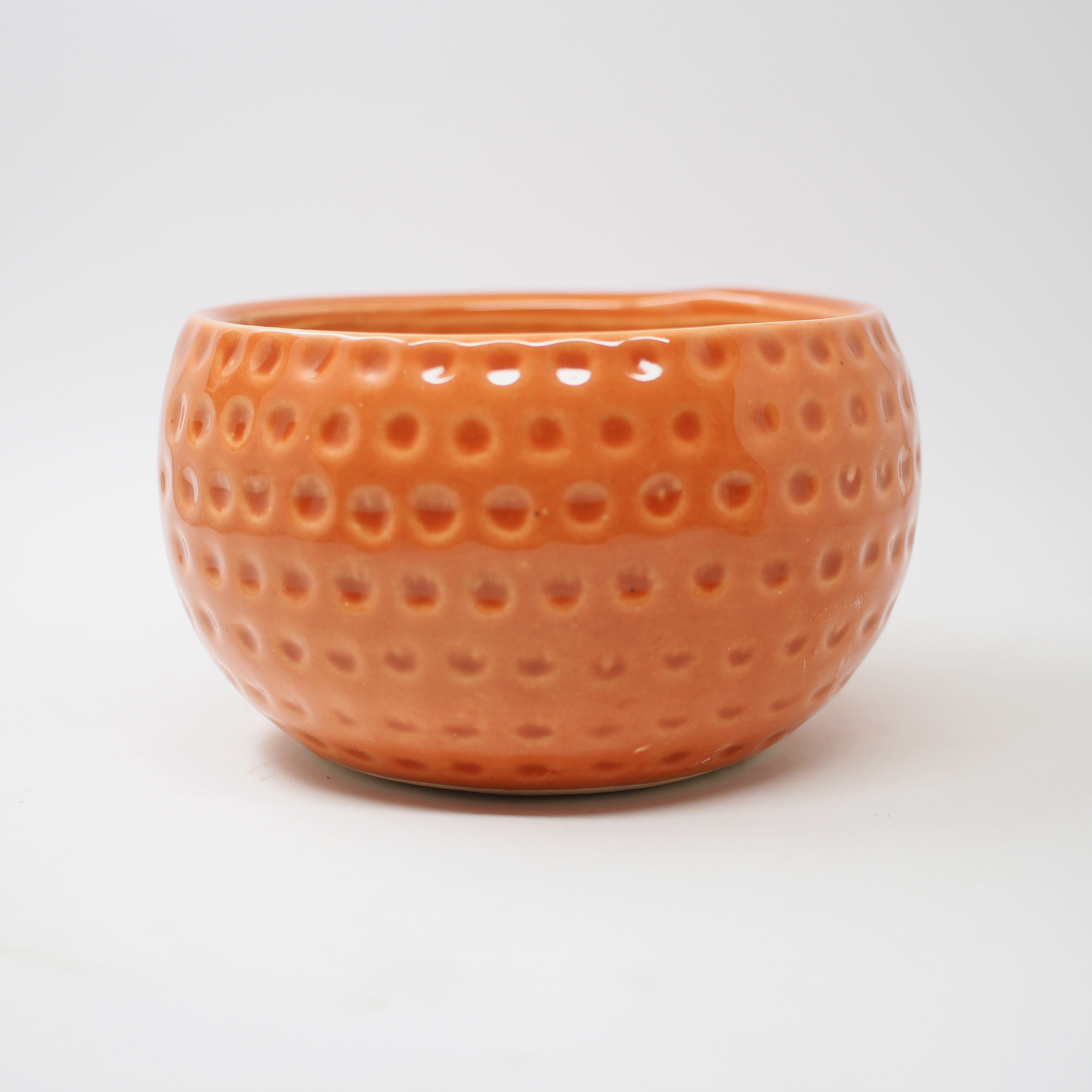 2 (3) Small Dot Ceramic Bowl Planter