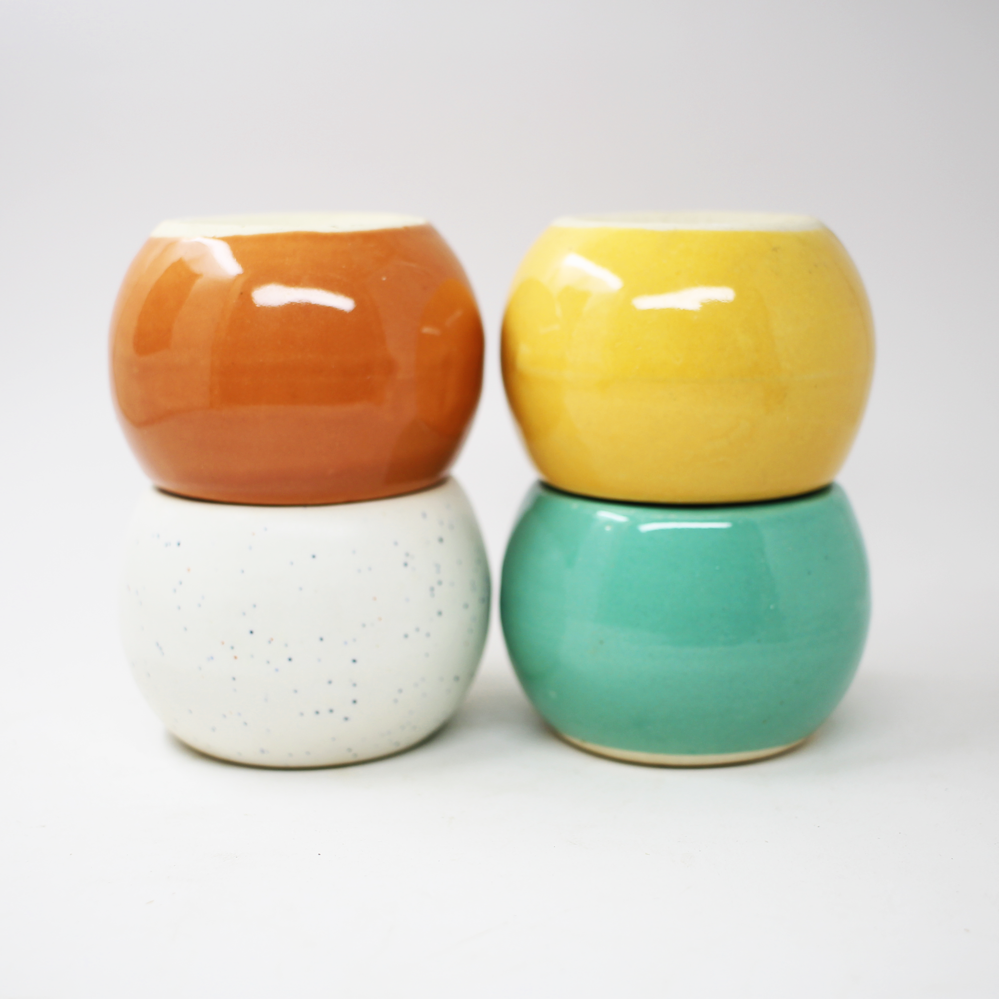 Orange Shape Ceramic Pot