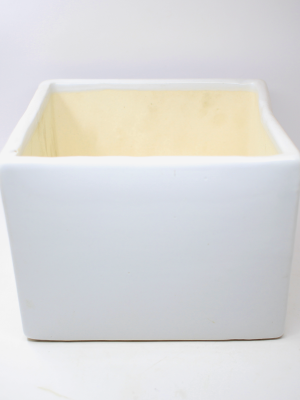 Square Cube Ceramic Pot