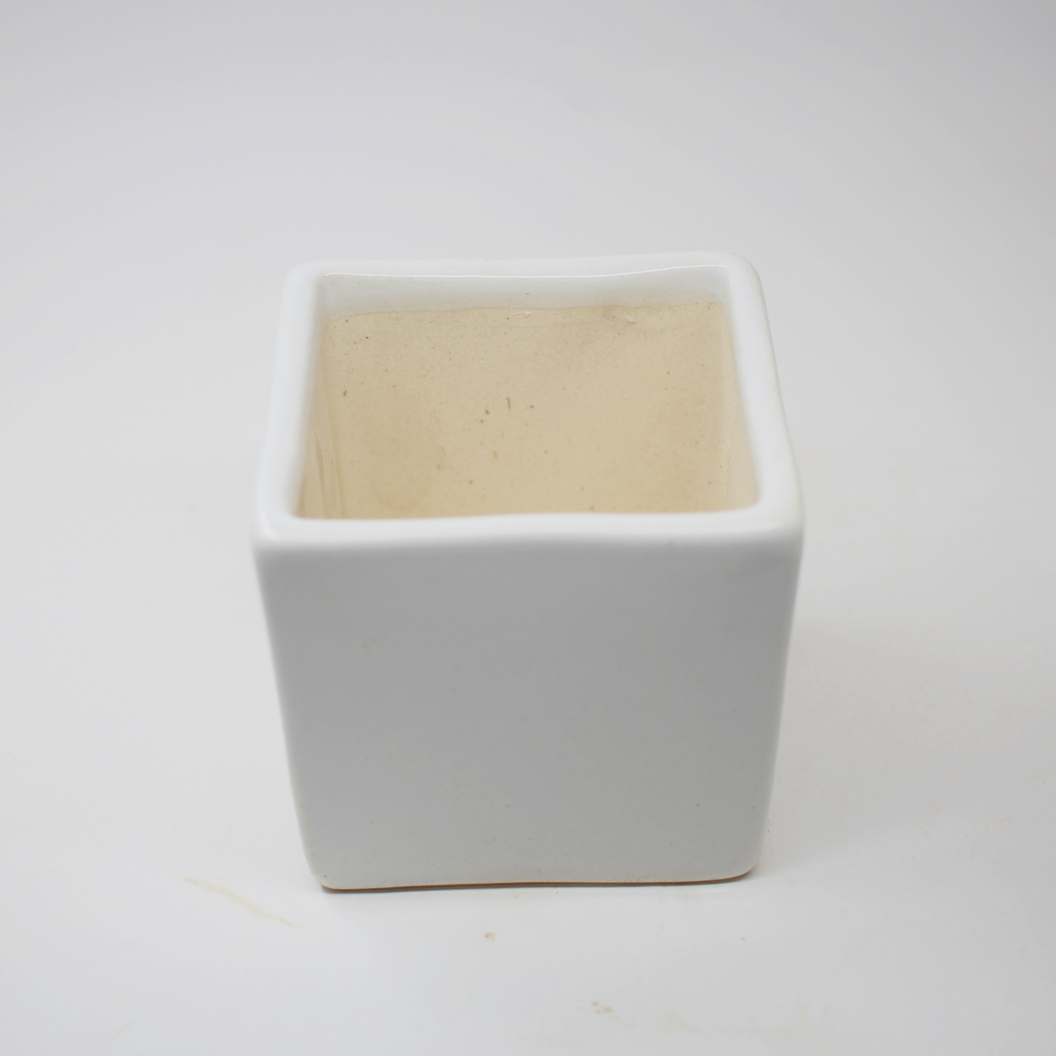 3 White Table Top Mini Square Planter