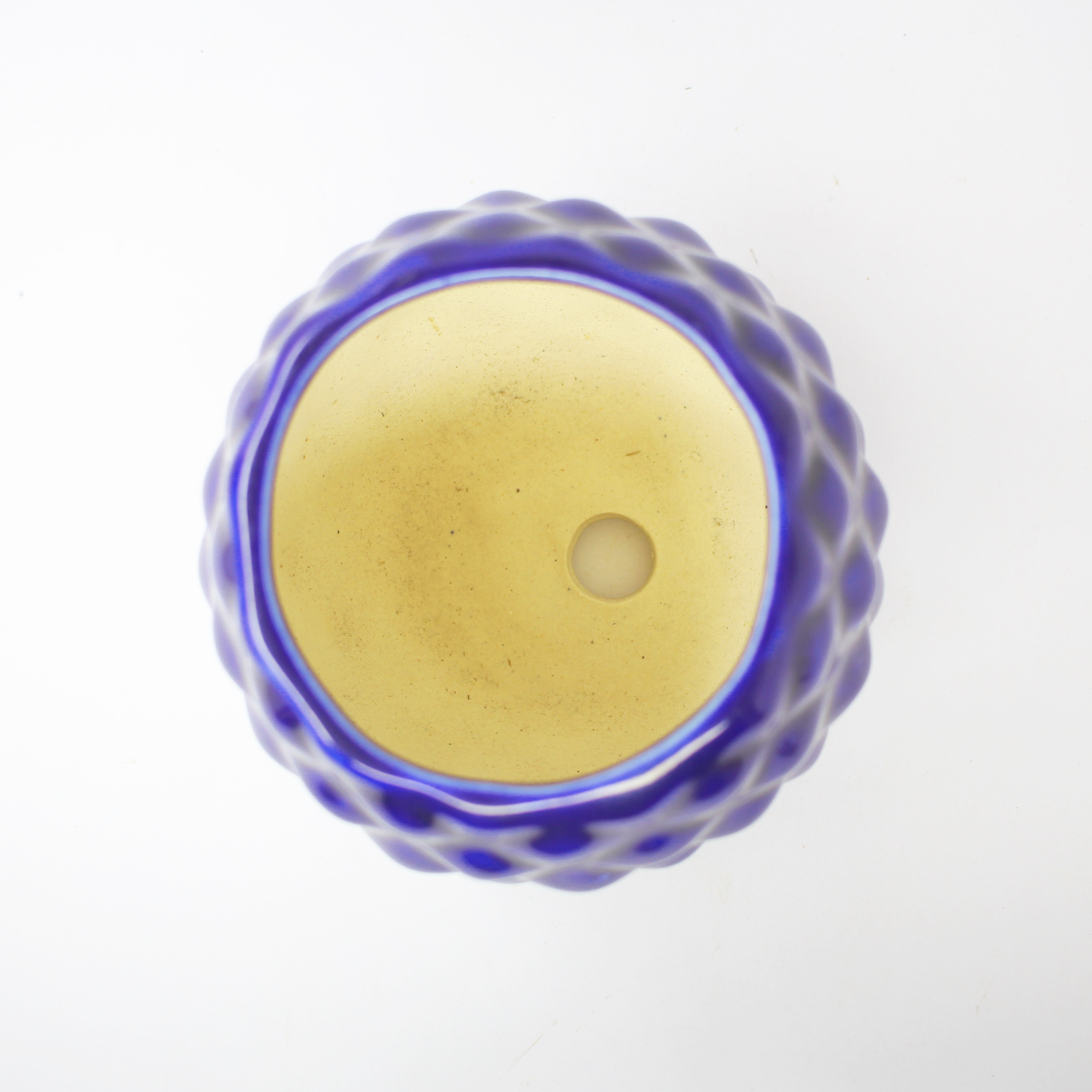 Round Pineapple Ceramic Planter