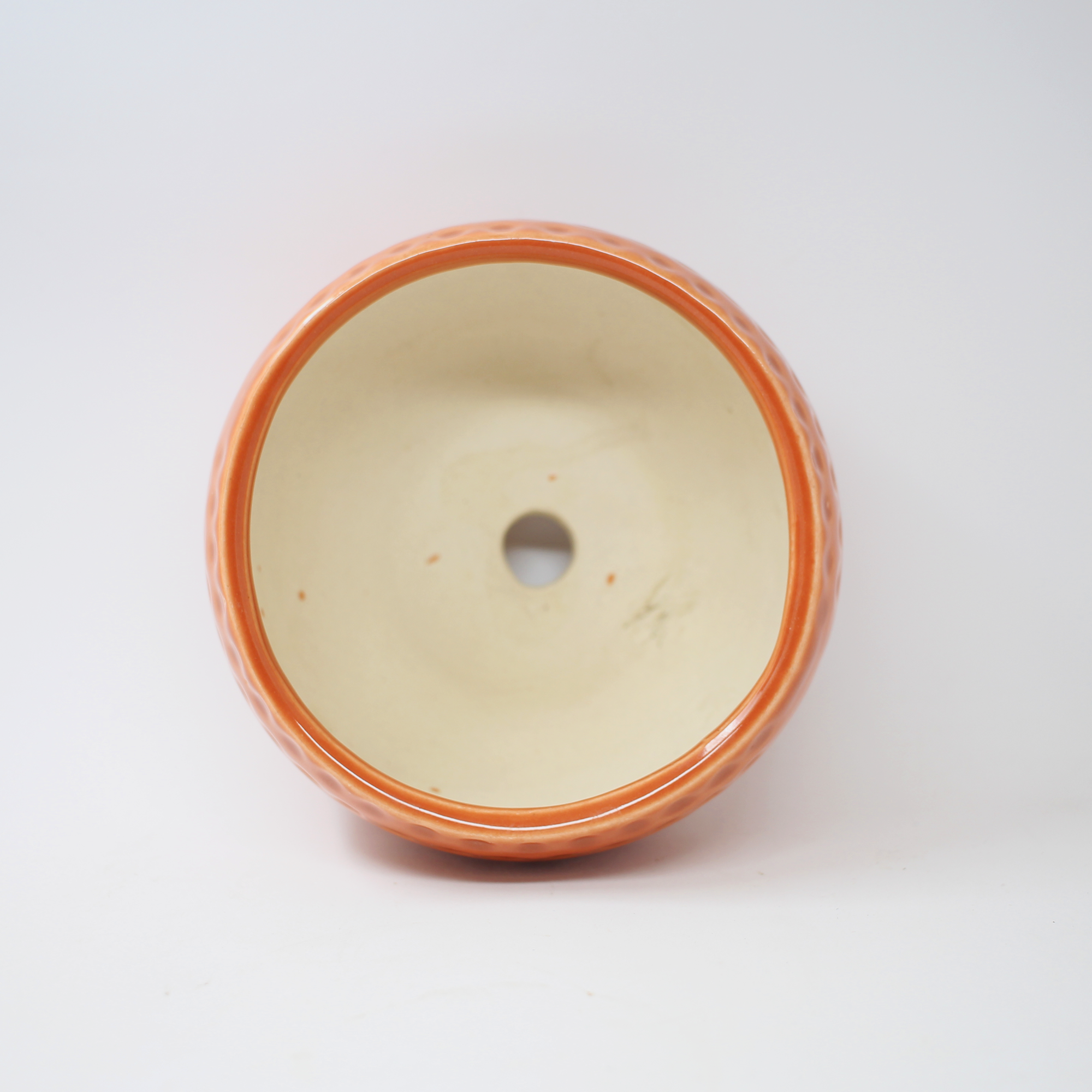 4 (2) Small Dot Ceramic Bowl Planter