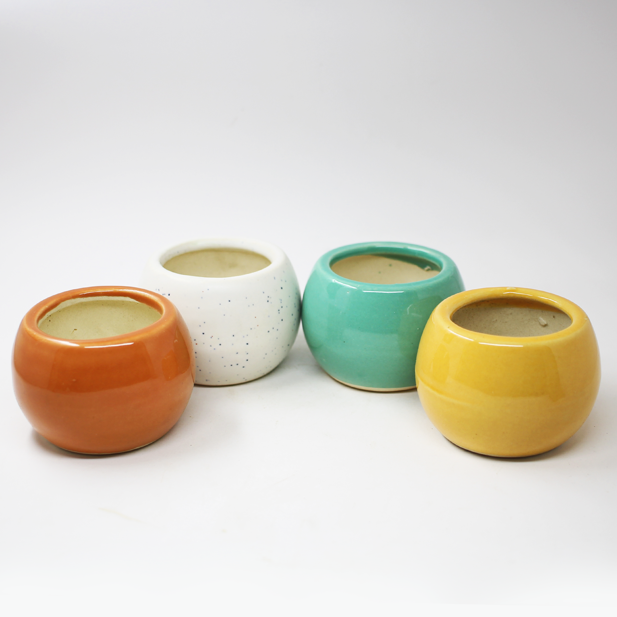 Orange Shape Ceramic Pot
