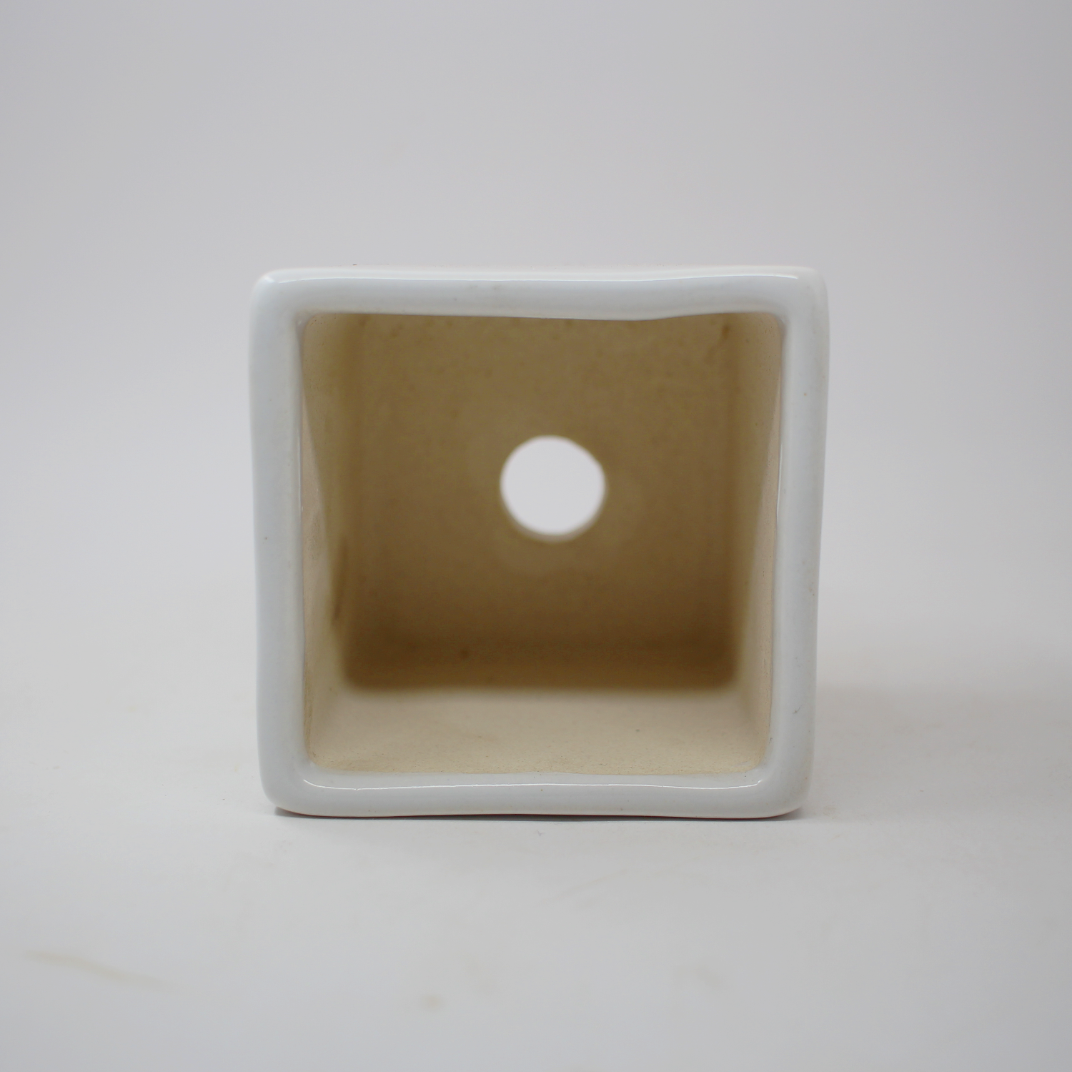 4 White Table Top Mini Square Planter