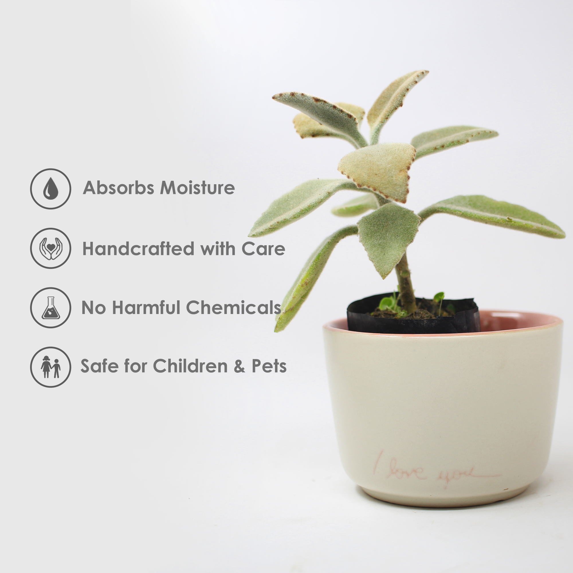 I Love U Ceramic Pot