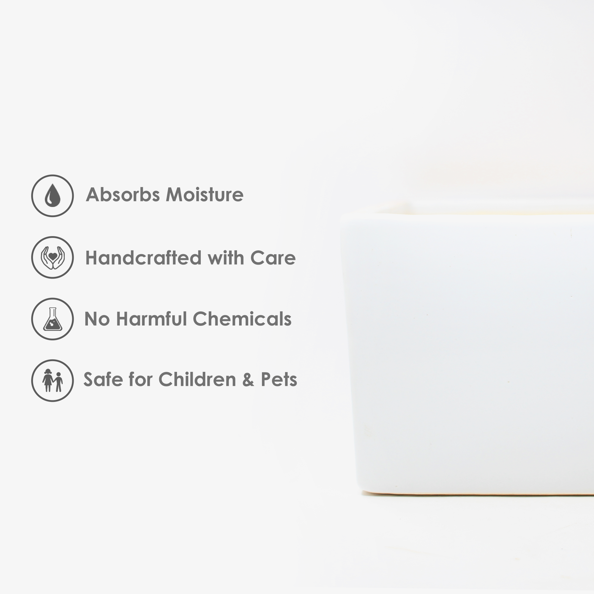 5 Square Cube Ceramic Pot