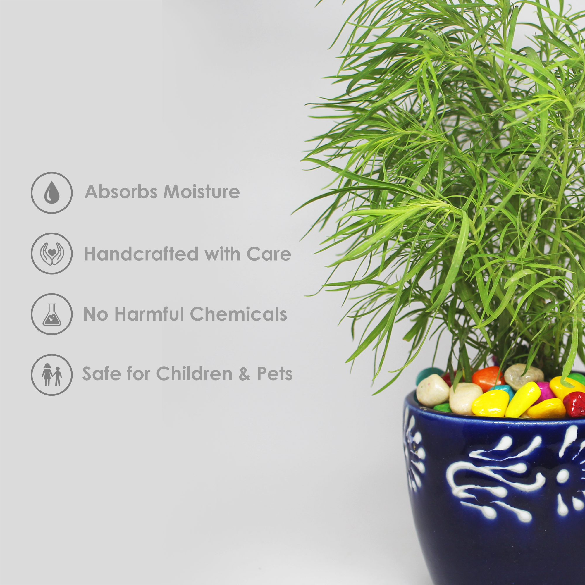 Rajasthani Hand Painted Ceramic Pot