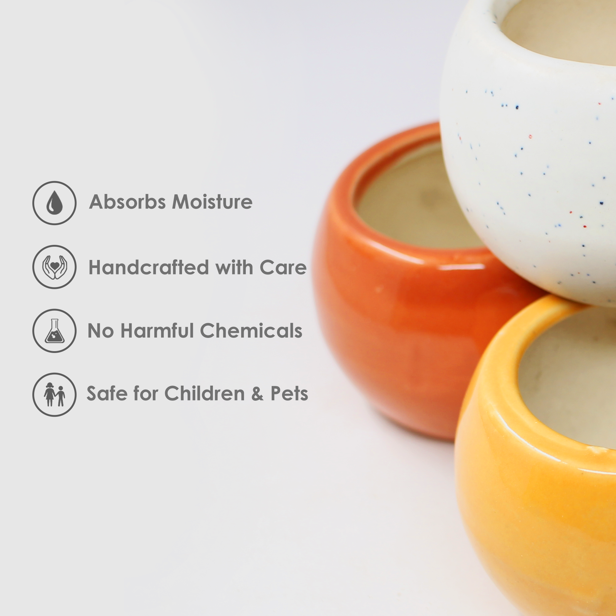 Orange Shape Ceramic Pot