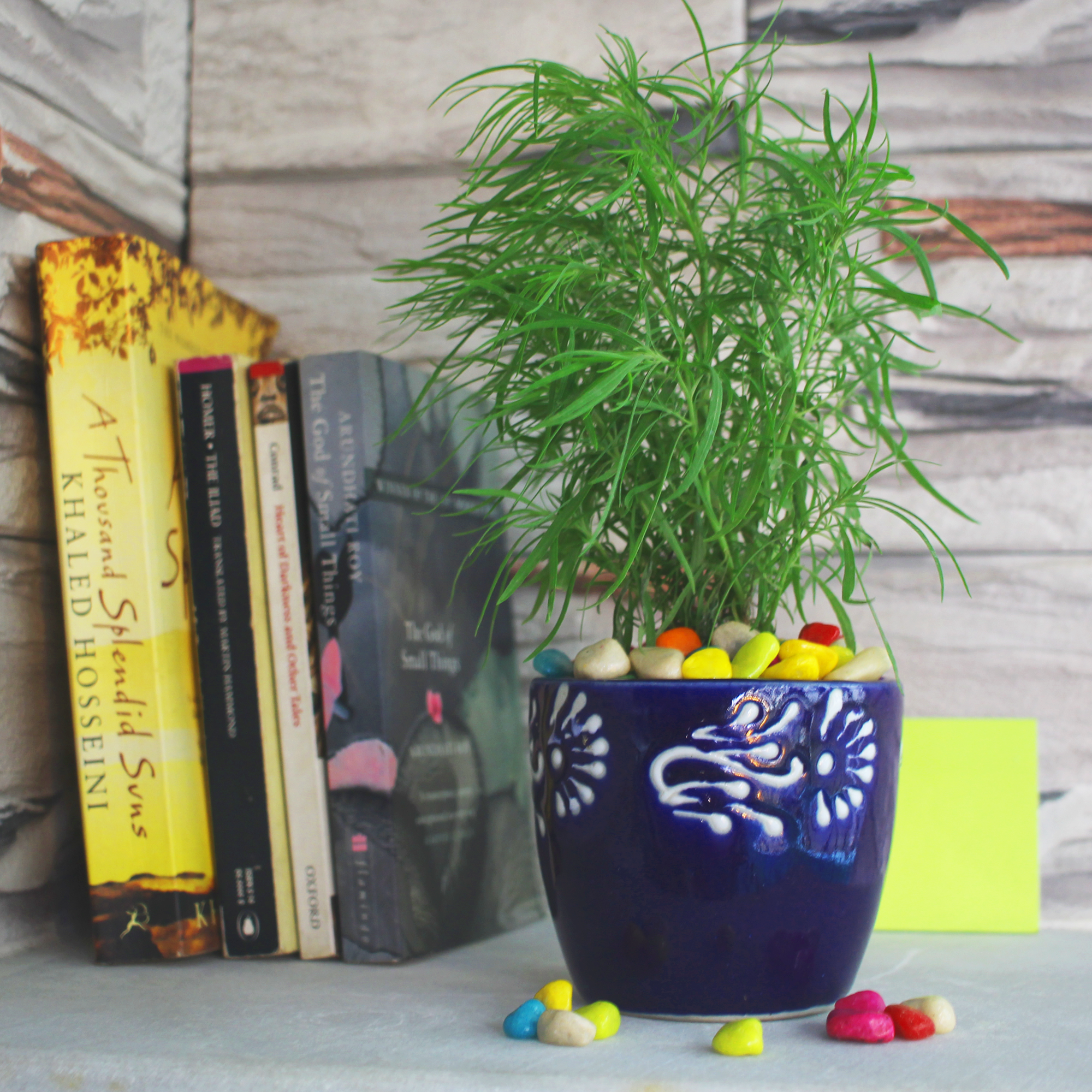 Rajasthani Hand Painted Ceramic Pot