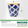 7 Moroccan Rose Ceramic Pot