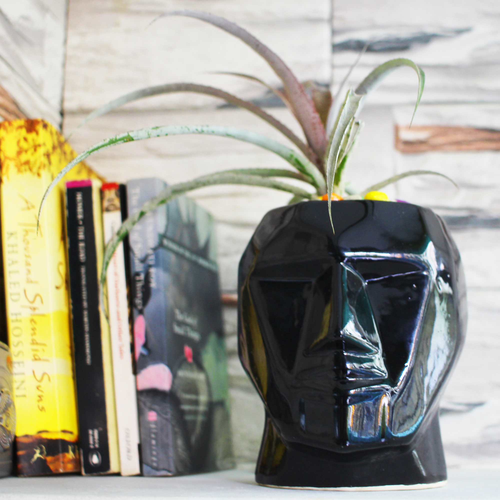 7 (7) Modern Man Face Ceramic Planter